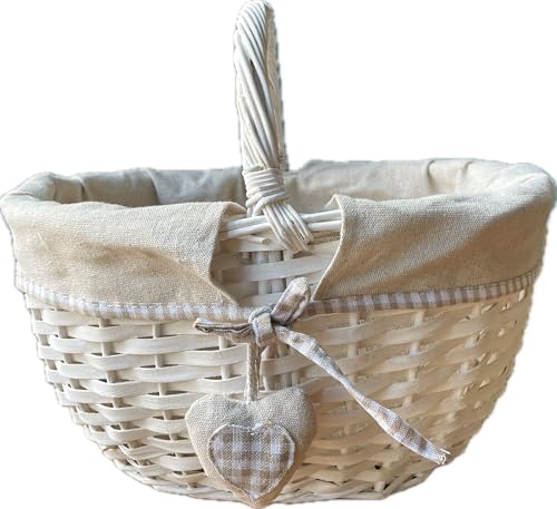 khevga Geschenkkorb Hochzeit aus Weide mit Herz leer 36 x 27 x 20 cm groß khevga Geschenkkorb Hochzeit aus Weide mit Herz leer 36 x 27 x 20 cm groß von khevga