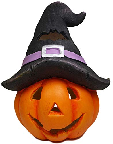 khevga Herbstdeko Kürbis mit Hut Windlicht groß Halloween Deko 27 x 24 x 33 cm khevga Herbstdeko Kürbis mit Hut Windlicht groß Halloween Deko 27 x 24 x 33 cm von khevga