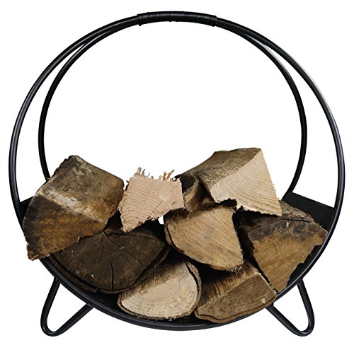 khevga Kamin-Holzkorb Metall schwarz modern rund khevga Kamin-Holzkorb Metall schwarz modern rund von khevga