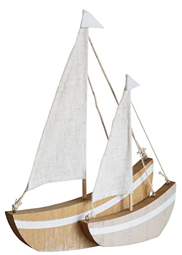 khevga Maritime Dekoration aus Holz - Deko-Boot Deko-Schiff von khevga