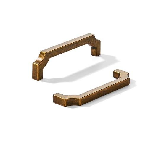 khtumeware Schrankgriffe aus antikem Messing, massive Zinklegierung, robuste Griffe für Küchen-/Badezimmerschränke, Schubladen und Schränke, 89 mm, 10 Stück khtumeware Schrankgriffe aus antikem Messing, massive Zinklegierung, robuste Griffe für Küchen-/Badezimmerschränke, Schubladen und Schränke, 89 mm, 10 Stück von khtumeware