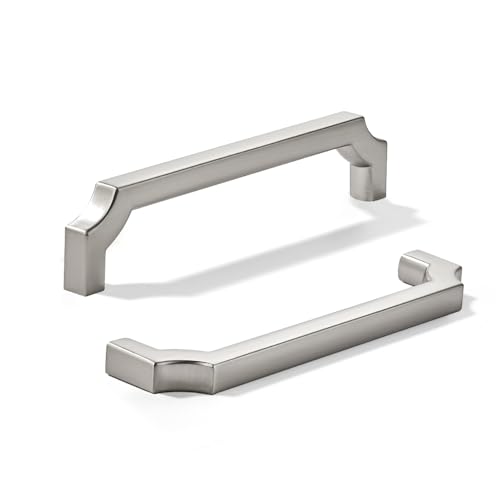 khtumeware Schrankgriffe aus gebürstetem Satin-Nickel, robuste Griffe für Küchen-/Badezimmerschränke, Schubladen und Schränke, 152 mm, 2 Stück von khtumeware