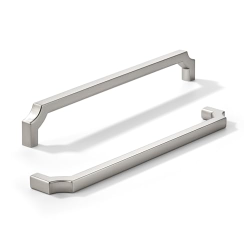 khtumeware Schrankgriffe aus gebürstetem Satin-Nickel, solide Zinklegierung, robuste Griffe für Küchen-/Badezimmerschränke, Schubladen und Schränke, 20,3 cm, 10 Stück khtumeware Schrankgriffe aus gebürstetem Satin-Nickel, solide Zinklegierung, robuste Griffe für Küchen-/Badezimmerschränke, Schubladen und Schränke, 20,3 cm, 10 Stück von khtumeware