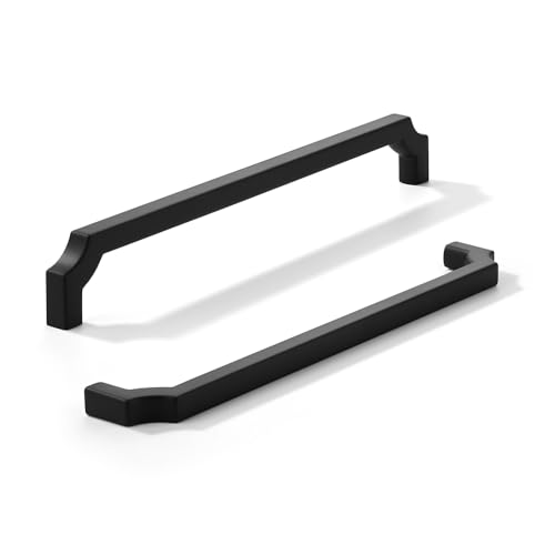 khtumeware Schrankgriffe aus massiver Zinklegierung, robuste Griffe für Küchen-/Badezimmerschränke, Schubladen und Schränke, 20,3 cm, Mattschwarz, 10 Stück khtumeware Schrankgriffe aus massiver Zinklegierung, robuste Griffe für Küchen-/Badezimmerschränke, Schubladen und Schränke, 20,3 cm, Mattschwarz, 10 Stück von khtumeware