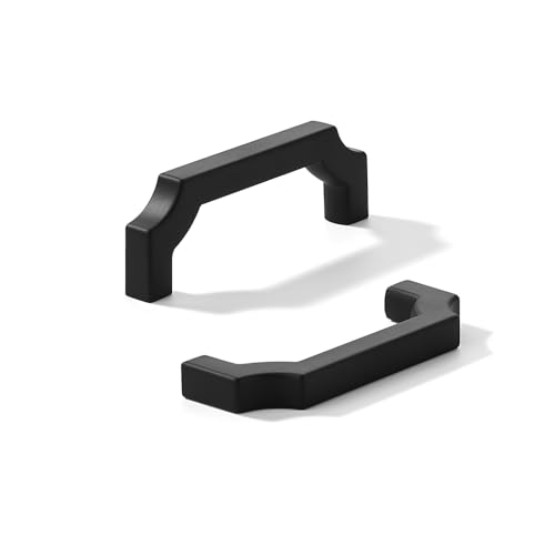 khtumeware Schrankgriffe aus massiver Zinklegierung, robuste Griffe für Küchen-/Badezimmerschränke, Schubladen und Schränke, 76 mm, mattschwarz, 2 Stück khtumeware Schrankgriffe aus massiver Zinklegierung, robuste Griffe für Küchen-/Badezimmerschränke, Schubladen und Schränke, 76 mm, mattschwarz, 2 Stück von khtumeware