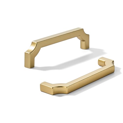 khtumeware Schrankgriffe aus massiver Zinklegierung, robuste Griffe für Küchen-/Badezimmerschränke, Schubladen und Schränke (8,9 cm Mitte zu Mitte), 89 mm, 2 Stück von khtumeware