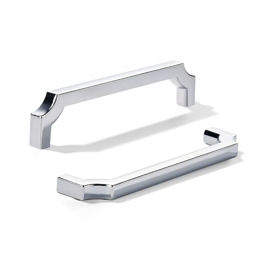 khtumeware Schrankgriffe aus poliertem Chrom, solide Zinklegierung, robuste Griffe für Küchen-/Badezimmerschränke, Schubladen und Schränke, 152 mm, 10 Stück khtumeware Schrankgriffe aus poliertem Chrom, solide Zinklegierung, robuste Griffe für Küchen-/Badezimmerschränke, Schubladen und Schränke, 152 mm, 10 Stück von khtumeware