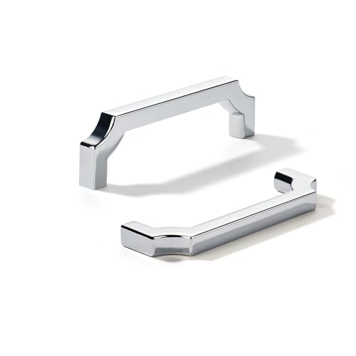 khtumeware Schrankgriffe aus poliertem Chrom, solide Zinklegierung, robuste Griffe für Küchen-/Badezimmerschränke, Schubladen und Schränke, 89 mm, 10 Stück khtumeware Schrankgriffe aus poliertem Chrom, solide Zinklegierung, robuste Griffe für Küchen-/Badezimmerschränke, Schubladen und Schränke, 89 mm, 10 Stück von khtumeware