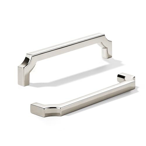 khtumeware Schrankgriffe aus poliertem Nickel, solide Zinklegierung, robuste Griffe für Küchen-/Badezimmerschränke, Schubladen und Schränke, 152 mm, 2 Stück khtumeware Schrankgriffe aus poliertem Nickel, solide Zinklegierung, robuste Griffe für Küchen-/Badezimmerschränke, Schubladen und Schränke, 152 mm, 2 Stück von khtumeware
