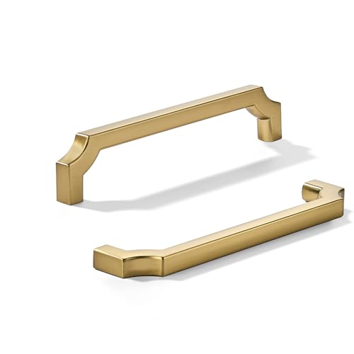 khtumeware Schrankgriffe aus satiniertem Messing, solide Zinklegierung, robuste Griffe für Küchen-/Badezimmerschränke, Schubladen und Schränke, 15,2 cm, 2 Stück khtumeware Schrankgriffe aus satiniertem Messing, solide Zinklegierung, robuste Griffe für Küchen-/Badezimmerschränke, Schubladen und Schränke, 15,2 cm, 2 Stück von khtumeware