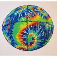Tie Dye Swirl Kippah Yarmulke Untertasse Stil Regenbogen Bunt von kidskippot