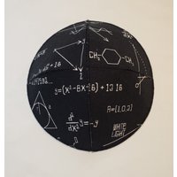 Math & Chemistry Equations Saucer Kippah Yarmulke Science Geek von kidskippot