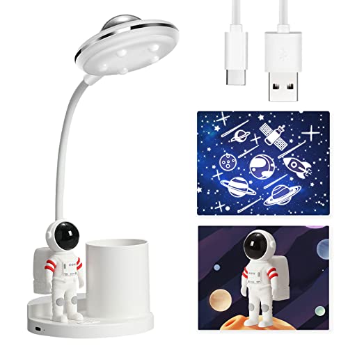 Schreibtischlampe Kinder, 3 in-1 Kinder Schreibtischlampe mit Stifthalter und Sternprojektion, Wiederaufladbare Nachttischlampe, Dimmbare LED Leselampe für Kinder, Einstellbar in Drei Farben Schreibtischlampe Kinder, 3 in-1 Kinder Schreibtischlampe mit Stifthalter und Sternprojektion, Wiederaufladbare Nachttischlampe, Dimmbare LED Leselampe für Kinder, Einstellbar in Drei Farben von kieyeeno