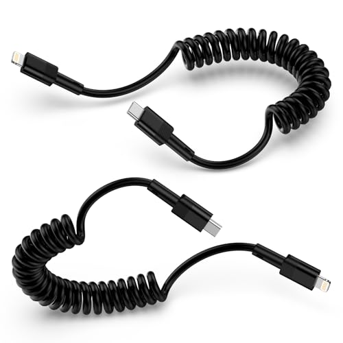 USB C auf Lightning Kabel,2 Pack 1.2M Apple Carplay Kabel USB C iPhone Ladekabel MFi Certified iPhone Ladekabel Kurz Schnell ladekabel,Spiral Cable für iPhone 14 13 12 11 Pro Max X XS XR 8 7 6 Plus USB C auf Lightning Kabel,2 Pack 1.2M Apple Carplay Kabel USB C iPhone Ladekabel MFi Certified iPhone Ladekabel Kurz Schnell ladekabel,Spiral Cable für iPhone 14 13 12 11 Pro Max X XS XR 8 7 6 Plus von kigpozi