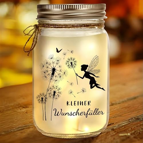 LED Flaschenlicht Wunscherfüller Geldgeschenk,LED Beleuchtete Flasche Pusteblume geldgeschenke,Personalisierte Geld Geschenke Reisen Hochzeit Jugendweihe Konfirmation Taufe für Frauen Freundin von kiimiipa