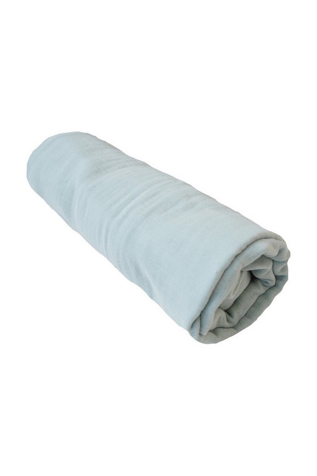 kikadu Dekokissen Kissen Muslin Mint, GOTS Bio-Baumwolle, 80x80 cm von kikadu