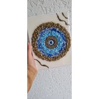 Evil Eye Wandbild Leinwand Nazar Boncuk Handmade Ramadan Eid Geschenk Resin Epoxidharz Evil Eye Wandbild Leinwand Nazar Boncuk Handmade Ramadan Eid Geschenk Resin Epoxidharz von kikimastrovasili