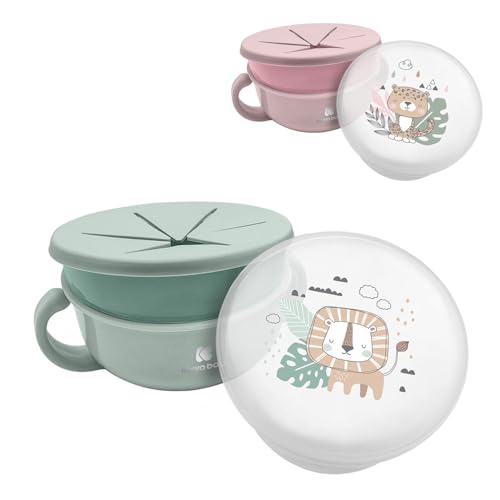 kikka boo - 2-in-1-Snackschale Mint Savanna von Kikka Boo