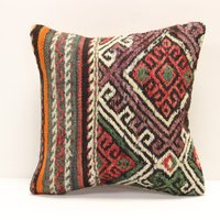 Handgefertigter Kelim-Kissenbezug 14x14 Boho Home Decor Handgefertigter Kelim-Kissenbezug 14x14 Boho Home Decor von kilimci24