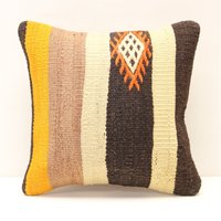 Handgefertigter Kelim-Kissenbezug 14x14 Boho Home Decor Handgefertigter Kelim-Kissenbezug 14x14 Boho Home Decor von kilimci24