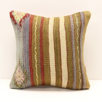 Handgefertigter Kelim Kissenbezug Boho Home Decor | 36 X 36 cm von kilimci24