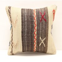 Handgefertigter Kelim Kissenbezug Boho Home Decor | 36 X 36 cm von kilimci24