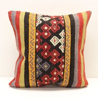 Handgefertigter Kelim Kissenbezug Boho Home Decor | 40 X 40 cm Handgefertigter Kelim Kissenbezug Boho Home Decor | 40 X 40 cm von kilimci24