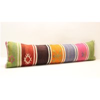 Handgefertigter Kilim Lendenkissen-Bezug 30 X 48 cm Großer Chevron-Kissenbezug Handgefertigter Kilim Lendenkissen-Bezug 30 X 48 cm Großer Chevron-Kissenbezug von kilimci24