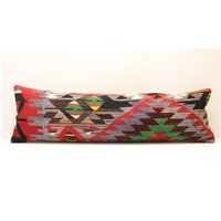 Kelim Lendenkissen-Bezug 36 X 12 cm, Handgefertigte Wollbettwäsche Kelim Lendenkissen-Bezug 36 X 12 cm, Handgefertigte Wollbettwäsche von kilimci24