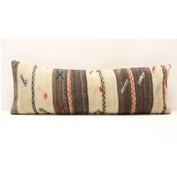 Kelim Lendenkissenbezug 12x36cm Handgemachtes Boho-Dekor Kelim Lendenkissenbezug 12x36cm Handgemachtes Boho-Dekor von kilimci24