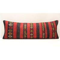 Kelim Lendenkissenbezug 12x36cm Handgemachtes Boho-Dekor Kelim Lendenkissenbezug 12x36cm Handgemachtes Boho-Dekor von kilimci24