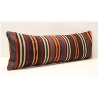 Langer Lumbaler Kilim Kissenbezug 32 X 92 cm Kelim Kissen von kilimci24