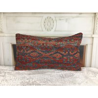 12 X 20 Dekokissen, Bodenkissen, Sofa Besticktes Kissen, Handgemachte Kissenhülle, Kelim Kissenbezug, Sofakissen, 1798 von kilimpillowkingdom