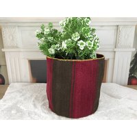 Blumenampel, Große Pflanzgefäße, Boho Korb, Bodentopfampe, Korb Für Pflanzen, Hängeampel, 11 cm Topf, Ph 2619 von kilimpillowkingdom