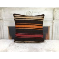 Kelimhülle, Kissen Kilim, Euroham Kissen, Boho 16 X Wollkissen, Stuhlkissen, Bodenkissen, Webkissen, 4380 von kilimpillowkingdom