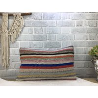 Wurfkissen, Wohndekor Kelimkissenbezug, 30, 5 X 50 cm Kelimkissen, Boho Kissen, Hinterhofkissen, Bohokissen, Truthahnkissen, 1888 Wurfkissen, Wohndekor Kelimkissenbezug, 30, 5 X 50 cm Kelimkissen, Boho Kissen, Hinterhofkissen, Bohokissen, Truthahnkissen, 1888 von kilimpillowkingdom
