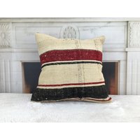 Sessel Kelim Kissen, 16x16 Dekokissen, Boho Bankkissen, Sofakissen, Wollkissen, Bettwäsche Kissen, 4109 von kilimpillowkingdom