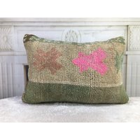 Teppichkissen, Sofa Dekokissen, Kissenbezug, 16x24 Kissen, Gewebtes Boho 2146 von kilimpillowkingdom