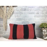 Wohndeko Kissen, Couchkissen 12 X 20'' Boho Handgemachtes Dekokissen, Couchkissen, Chiar Kilimpillow, Bankkissen, 1851 von kilimpillowkingdom