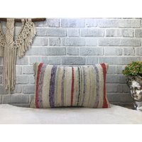 Wohndeko Kissen, Kelim Kissen 12 X 20'' Boho Handgemachtes Couchkissen, Chiar Kilim Bankkissen, 1917 von kilimpillowkingdom