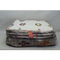 Pouf Bezug, Camping Kissen, Gartenpouf, Dekokissen Pouf, Kilim Sitzsack, Ottomane Kissenbezug, Code 284 von kilimpillowmodaline