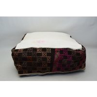 Pouf Bezug, Camping Kissen, Gartenpouf, Dekokissen Pouf, Kilim Sitzsack, Ottomane Kissenbezug, Code 562 von kilimpillowmodaline