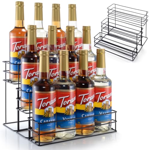 kimilus Kaffeesirup-Organizer für 16 Flaschen, 4 Etagen, Kaffeesirup, Ständer für Kaffee, Bar, Küche, kleines Weinregal für Bar, Familienaufbewahrung für Sirup, Weindressing kimilus Kaffeesirup-Organizer für 16 Flaschen, 4 Etagen, Kaffeesirup, Ständer für Kaffee, Bar, Küche, kleines Weinregal für Bar, Familienaufbewahrung für Sirup, Weindressing von kimilus