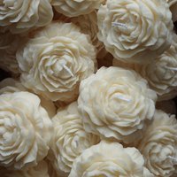 Blumen Kerze, Pfingstrose | Trendkerze Aus 100% Sojawachs Handgemacht von kimsinutishop
