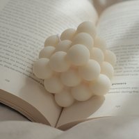 Bubble Candle | Würfelkerze Rapswachs Handgemacht von kimsinutishop