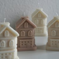 Haus Kerze Aus 100% Natürlichem Rapswachs von kimsinutishop