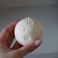 Mond Kerze Aus 100% Natürlichem Rapswachs von kimsinutishop