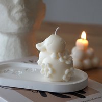 Osterhasenkerze | Frühling Ostern Handgemacht Aus 100% Natürlichem Rapswachs Osterhasenkerze | Frühling Ostern Handgemacht Aus 100% Natürlichem Rapswachs von kimsinutishop