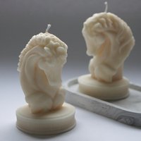 Pferd Skulptur Kerze Aus 100% Natürlichem Rapswachs von kimsinutishop