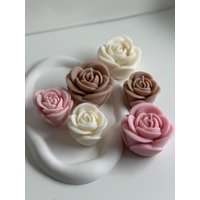 Rosen Kerze Aus 100% Natürlichem Rapswachs von kimsinutishop